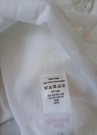 Вінтажна котонова сорочка з великим коміром6 фото