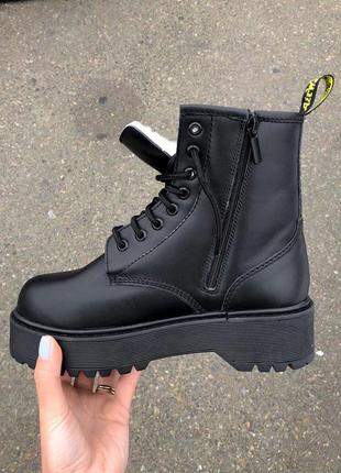 Dr.martens jadon зимние ботинки на платформе с теплым мехом /осень/зима/весна😍4 фото