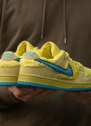 Мужские кроссовки nike sb dunk low grateful dead bears yellow 40-41-42-43-44-459 фото