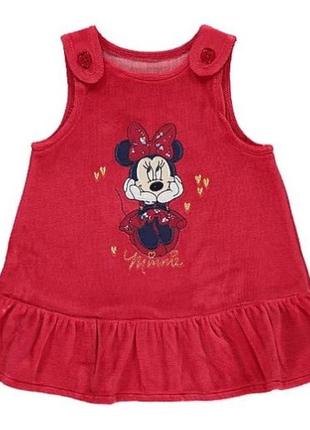 Комплект детский платье сарафан футболка minnie mouse george