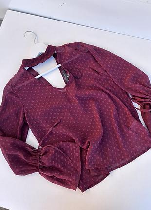 Primark изысканная блуза с v-образным вырезом и чокером