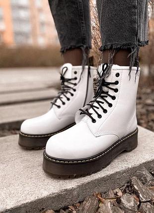 Dr.martens зимние женские ботинки на платформе мартинс с мехом/осень/зима/весна😍