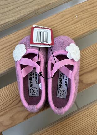 Дитячі туфлі для дівчинки рожеві тапочки хатнє взуття4 фото