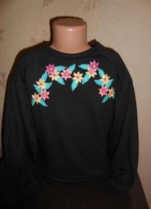 Кофта * palomino*, рисунок вышивка, 8-9 лет (134 см)