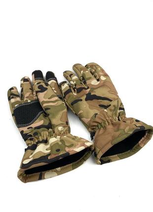 Армейские теплые перчатки всу тактические полнопалые . зимние водонепроницаемые рукавицы. размер : m6 фото