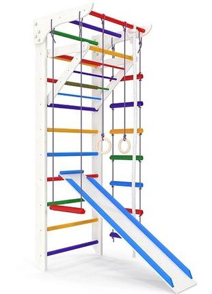 Спортивный уголок (шведская стенка) white & color 3-240 (украина) топ2 фото