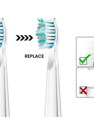 Сменная насадка на зубную щетку fairywill seago rztk pecham