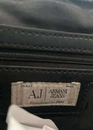 Черная сумка оригинальная armani jeans3 фото