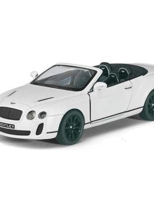 Автомодель легкова bentley continental convertible (2010) 1:38, 5" kt5353w топ