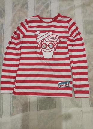 Карнавальна кофта where's wally?  воллі мандрівник слідопит на 11-12років