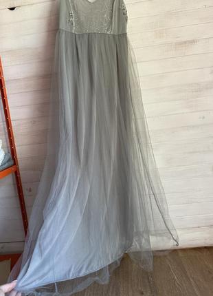 Сукня з фатином максі3 фото