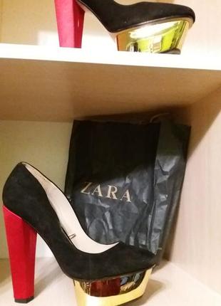 Zara туфли натуральная замша6 фото