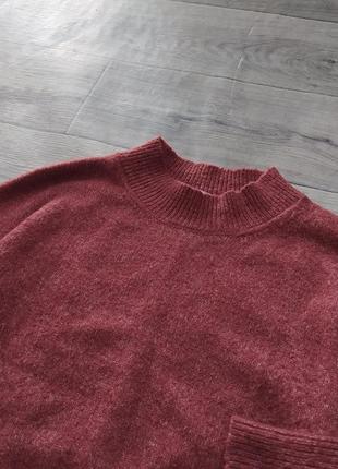 Терракотовый фактурный свитер2 фото