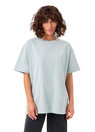 Футболка женская базовая, хлопковая, оверсайз, однотонная, оливковая5 фото