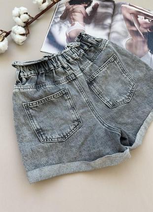 Шорти короткі джинсові сірі5 фото