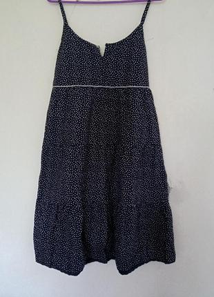 Платье/сарафан в горошек с бисером1 фото