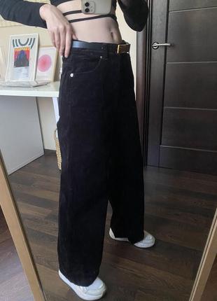 Велюровые трендовые клеш штаны джинсы h&m5 фото
