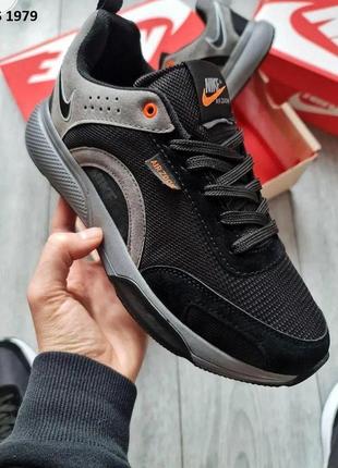 Чоловічі кросівки nike air zoom gray/black 1979