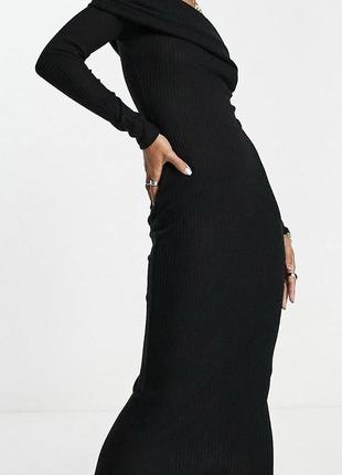 Плаття чорне міді4 фото