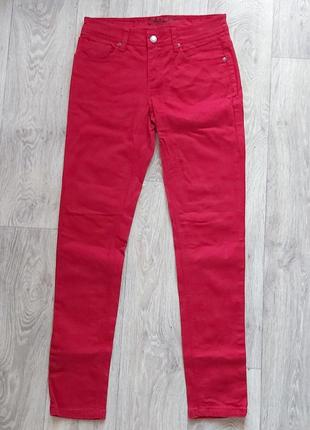 Красные летние джинсы &lt;unk&gt; jonn baner &lt;unk&gt; размер s