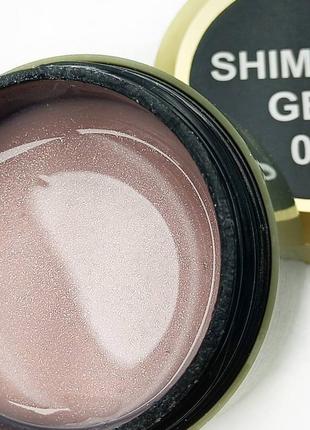 Гель для нарощування shimmer gel milano #3