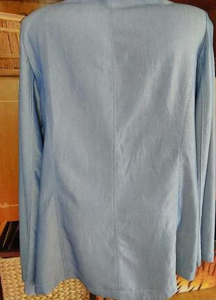Ніжно блакитний піджак без підкладки gina gio4 фото