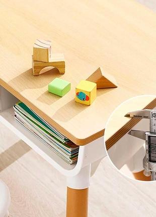 Детский многофункциональный столик и стульчик poppet мультивуд 3в1