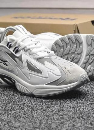 Мужские кроссовки reebok dmx white/gray 1138