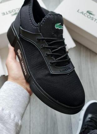 Мужские кроссовки lacoste black 1828