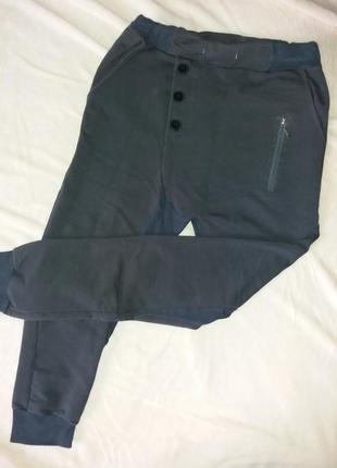 Шикарные штаны с карманами,ассиметрия,42-46разм.,chick rebelle3 фото