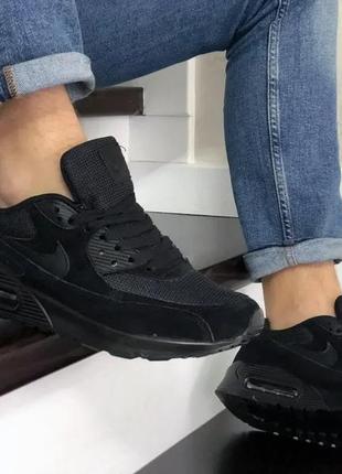 Мужские кроссовки nike air max 90 black 1399