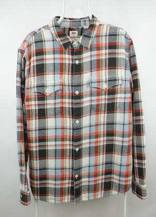 Крута фланелева сорочка levi's relaxed fit western shirt multicolor