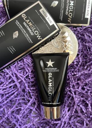 🔥100 мл! mega size! отшелушивающая маска для лица glamglow youthmud glow stimulating1 фото