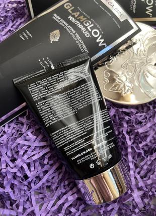 🔥100 мл! mega size! отшелушивающая маска для лица glamglow youthmud glow stimulating5 фото