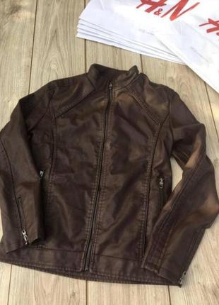 Кожаная куртка stone island косуха искусственная кожа кожу