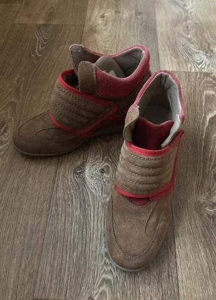 Сникерсы кроссовки натуральная замша 26 см1 фото
