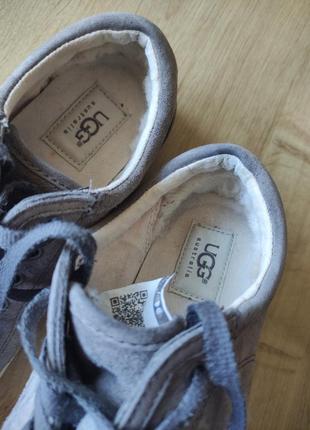 Фирменные женские замшевые кеды сникерсы ugg, австралия, оригинал, р.38.9 фото