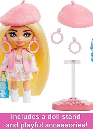 Лялька барбі екстрамініс barbie extra mini minis doll3 фото