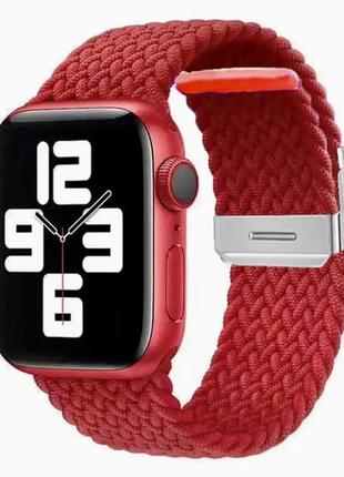 Ремінець із тканини для apple watch 38/40/41 мм (червоний)