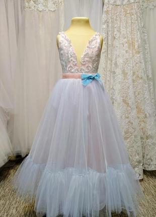 Дитяча сукня святкова дитяче випускну сукню принцеси ельзи4 фото