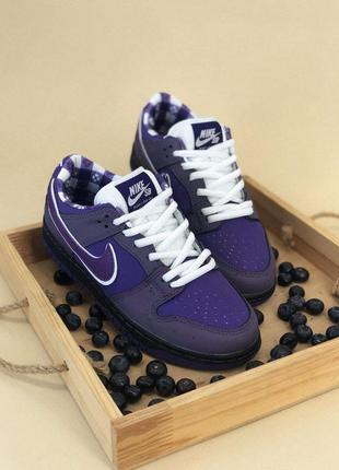 Кроссовки nike sb dunk low purple lobster