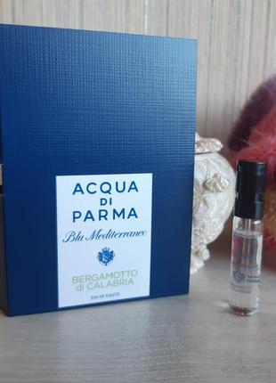 Acqua di parma blu mediterraneo bergamotto di calabria
туалетная вода (пробник)