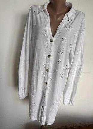 Трендова брендова сукня плаття сорочка прошва