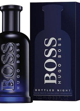 Чоловіча туалетна вода hugo boss boss bottled night (хьюго бос ботлд найт) 100 мл