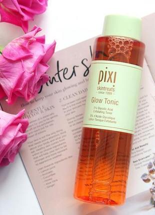 Pixi glow tonic лучший отшелушивающий тоник для сияющей кожи, 250 мл.1 фото