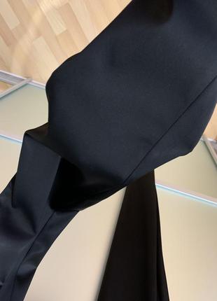 Чёрные классические атласные брюки richmond2 фото
