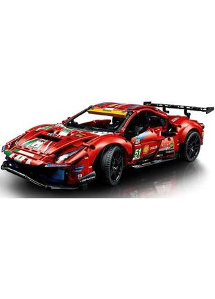 Авто конструктор lego technic ferrari 488 gte af corse №51 (42125) лего технік4 фото