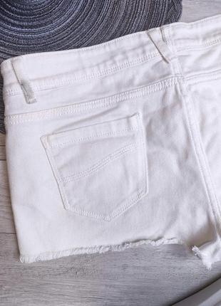 Женские белые джинсовые шорты короткие denim co размер м5 фото