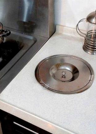 Система под мусорное ведро с ведром, круглое встраиваемое в столешницу люк из...