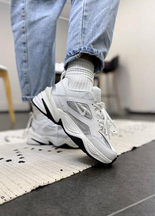 👟 кросівки  nike m2k tekno essential white silver       / наложка bs👟